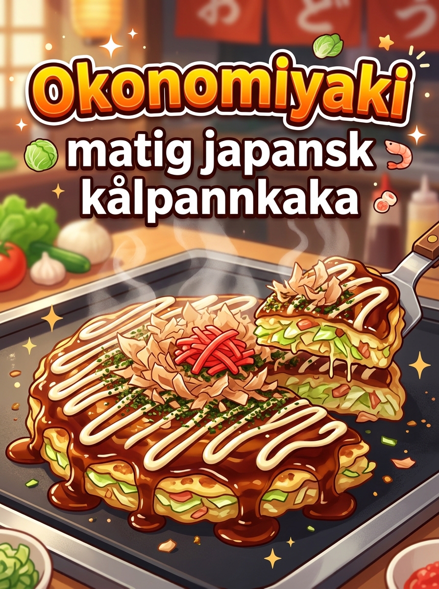 Okonomiyaki: matig japansk kålpannkaka med smakrika tillbehör